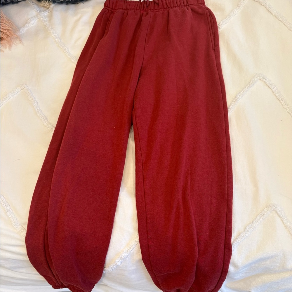 Maroon Jogger Pants